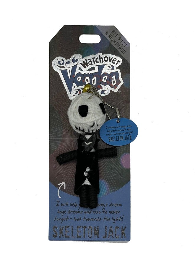Watchover Voodoo 3-Inch Skeleton Jack Keychain - Handcrafted Gift to Bring Good Luck and Positivity Everywhere You Go - Image 1